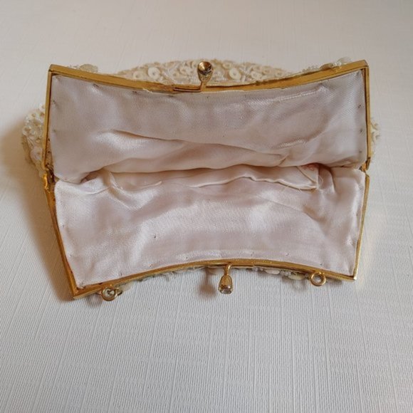 Vintage Hand Beaded Evening Purse Du-Val Made in Hong Kong - Picture 5 of 7